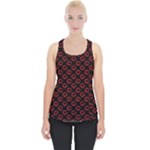 Red Lips Kiss Glitter Piece Up Tank Top