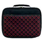 Red Lips Kiss Glitter Lunch Bag