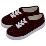 Red Lips Kiss Glitter Kids  Classic Low Top Sneakers