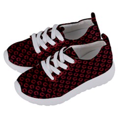 Red Lips Kiss Glitter Kids  Lightweight Sports Shoes by idjy