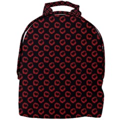 Red Lips Kiss Glitter Mini Full Print Backpack