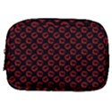 Red Lips Kiss Glitter Make Up Pouch (Small) View1