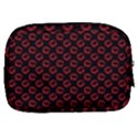 Red Lips Kiss Glitter Make Up Pouch (Small) View2