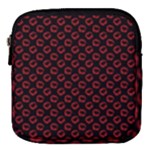 Red Lips Kiss Glitter Mini Square Pouch