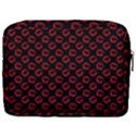 Red Lips Kiss Glitter Make Up Pouch (Large) View2