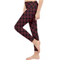 Red Lips Kiss Glitter Lightweight Velour Classic Yoga Leggings View3