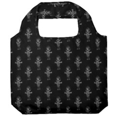 Sketchy Style Funny Skeletons Motif Drawing Foldable Grocery Recycle Bag by dflcprintsclothing
