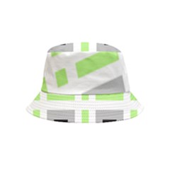 Agender Flag Plaid Inside Out Bucket Hat (kids) by WetdryvacsLair