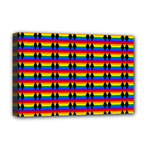 Double Black Diamond Pride Bar Deluxe Canvas 18  X 12  (stretched) by WetdryvacsLair