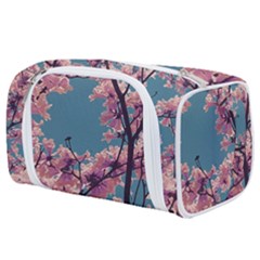 Colorful Floral Leaves Photo Toiletries Pouch by dflcprintsclothing