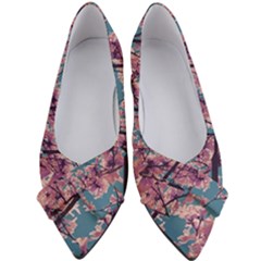 Colorful Floral Leaves Photo Women s Bow Heels by dflcprintsclothing