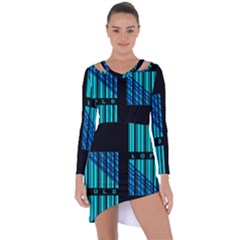 Folding For Science Asymmetric Cut-out Shift Dress by WetdryvacsLair