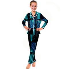 Folding For Science Kid s Satin Long Sleeve Pajamas Set by WetdryvacsLair