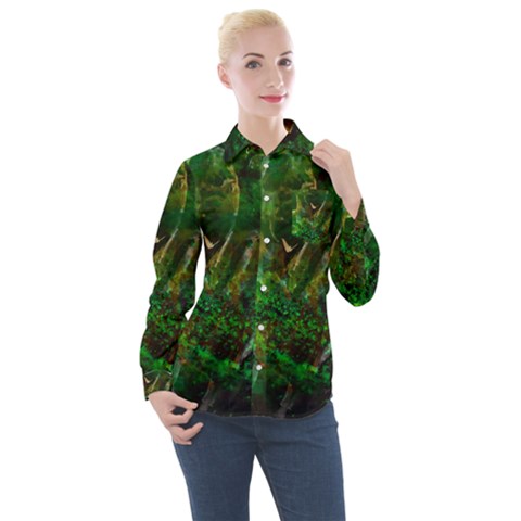 Stp 0111 Cross And Cross Women s Long Sleeve Pocket Shirt by WetdryvacsLair