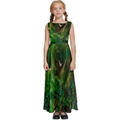 Stp 0111 Cross And Cross Kids  Satin Sleeveless Maxi Dress by WetdryvacsLair