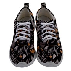   Plants And Hearts In Boho Style No  2 Athletic Shoes by HWDesign