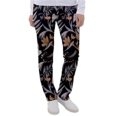   Plants And Hearts In Boho Style No  2 Women s Casual Pants by HWDesign