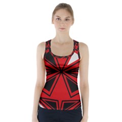 Abstract Pattern Geometric Backgrounds   Racer Back Sports Top by Eskimos