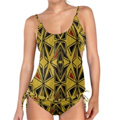 Abstract Pattern Geometric Backgrounds   Tankini Set by Eskimos