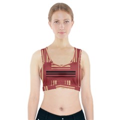 Abstract Pattern Geometric Backgrounds   Sports Bra With Pocket by Eskimos