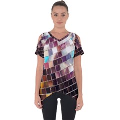 Funky Disco Ball Cut Out Side Drop Tee by essentialimage365