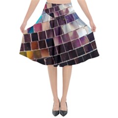 Funky Disco Ball Flared Midi Skirt by essentialimage365