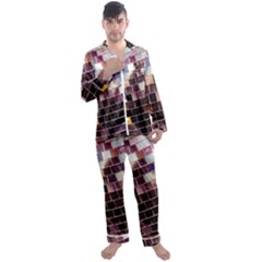 Funky Disco Ball Men s Long Sleeve Satin Pajamas Set by essentialimage365