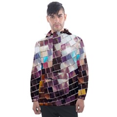 Funky Disco Ball Men s Front Pocket Pullover Windbreaker by essentialimage365
