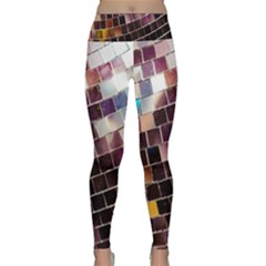 Funky Disco Ball Lightweight Velour Classic Yoga Leggings by essentialimage365