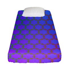 Hex Circle Points Vaporwave One Fitted Sheet (single Size) by WetdryvacsLair