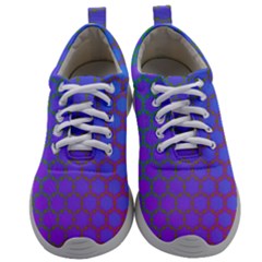 Hex Circle Points Vaporwave One Mens Athletic Shoes by WetdryvacsLair