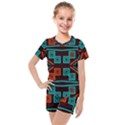 Abstract pattern geometric backgrounds   Kids  Mesh Tee and Shorts Set View1