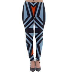 Abstract Geometric Design    Lightweight Velour Leggings by Eskimos