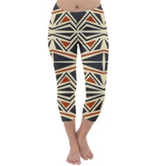 Abstract Geometric Design    Capri Winter Leggings  by Eskimos