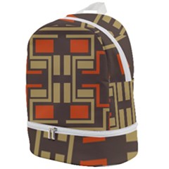 Abstract Geometric Design    Zip Bottom Backpack by Eskimos