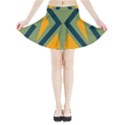 Abstract geometric design    Mini Flare Skirt View3