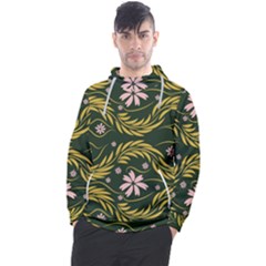 Folk Flowers Print Floral Pattern Ethnic Art Men s Pullover Hoodie by Eskimos