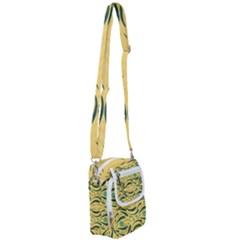 Folk Flowers Print Floral Pattern Ethnic Art Shoulder Strap Belt Bag by Eskimos