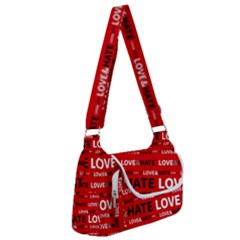 Love And Hate Typographic Design Pattern Multipack Bag by dflcprintsclothing