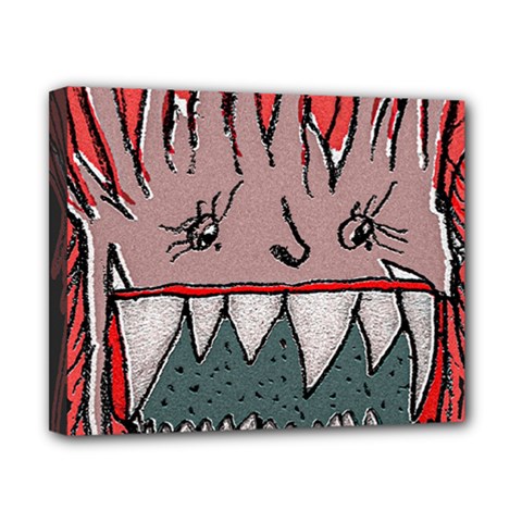 Evil Monster Close Up Portrait Canvas 10  X 8  (stretched) by dflcprintsclothing