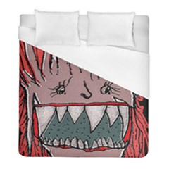 Evil Monster Close Up Portrait Duvet Cover (full/ Double Size) by dflcprintsclothing