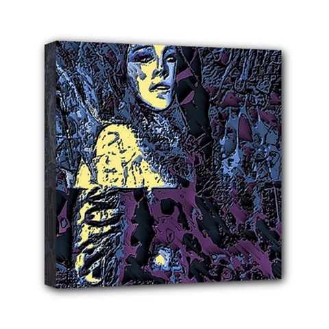 Glitch Witch Ii Mini Canvas 6  X 6  (stretched) by MRNStudios