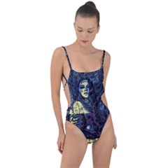 Glitch Witch Ii Tie Strap One Piece Swimsuit by MRNStudios