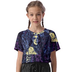 Glitch Witch Ii Kids  Basic Tee by MRNStudios