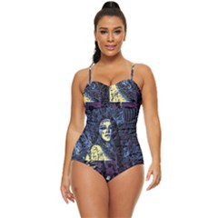 Glitch Witch Ii Retro Full Coverage Swimsuit by MRNStudios