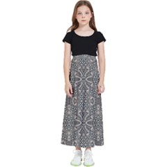 Old Style Decorative Seamless Pattern Kids  Flared Maxi Skirt by dflcprintsclothing