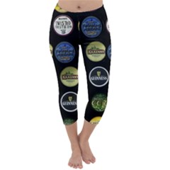 Beer Brands Logo Pattern Capri Winter Leggings  by dflcprintsclothing