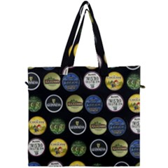 Beer Brands Logo Pattern Canvas Travel Bag by dflcprintsclothing