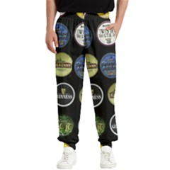 Beer Brands Logo Pattern Men s Elastic Waist Pants by dflcprintsclothing