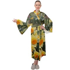 Sunny Day Maxi Velour Kimono by thedaffodilstore